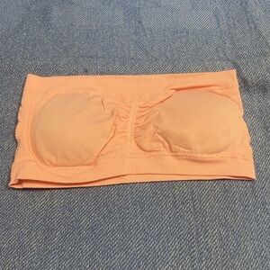 NIP Strapless Seamless Wire-Free Stretchy Bra Pink